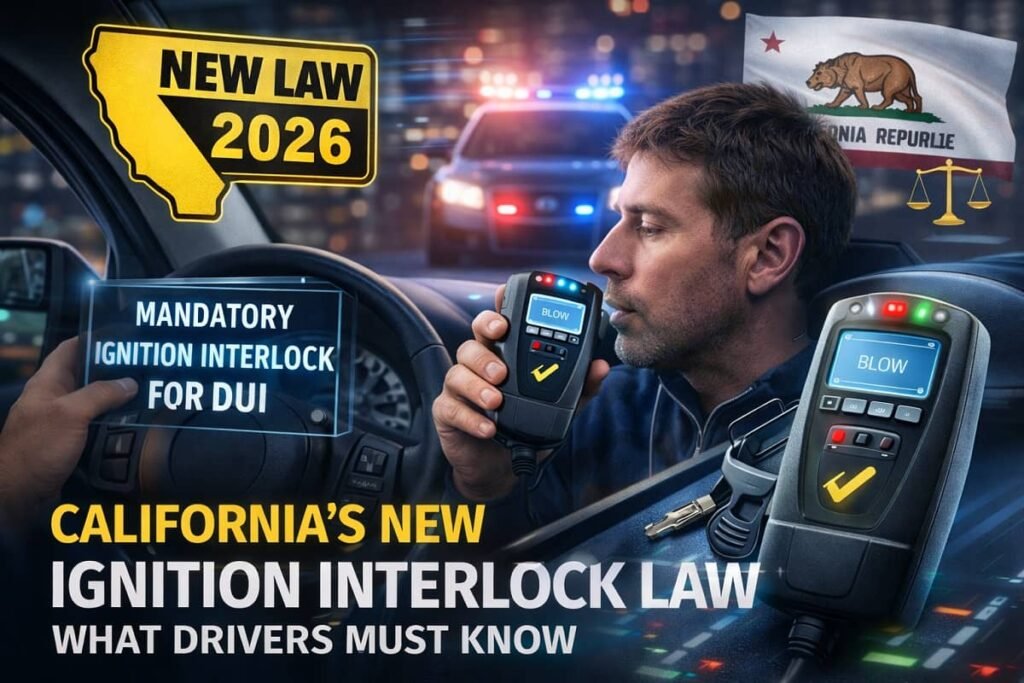California’s New Ignition Interlock Law: What Drivers Must Know in 2026